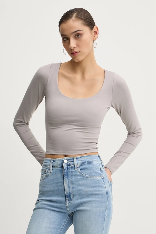 

Лонгслив Hollister Co., серый