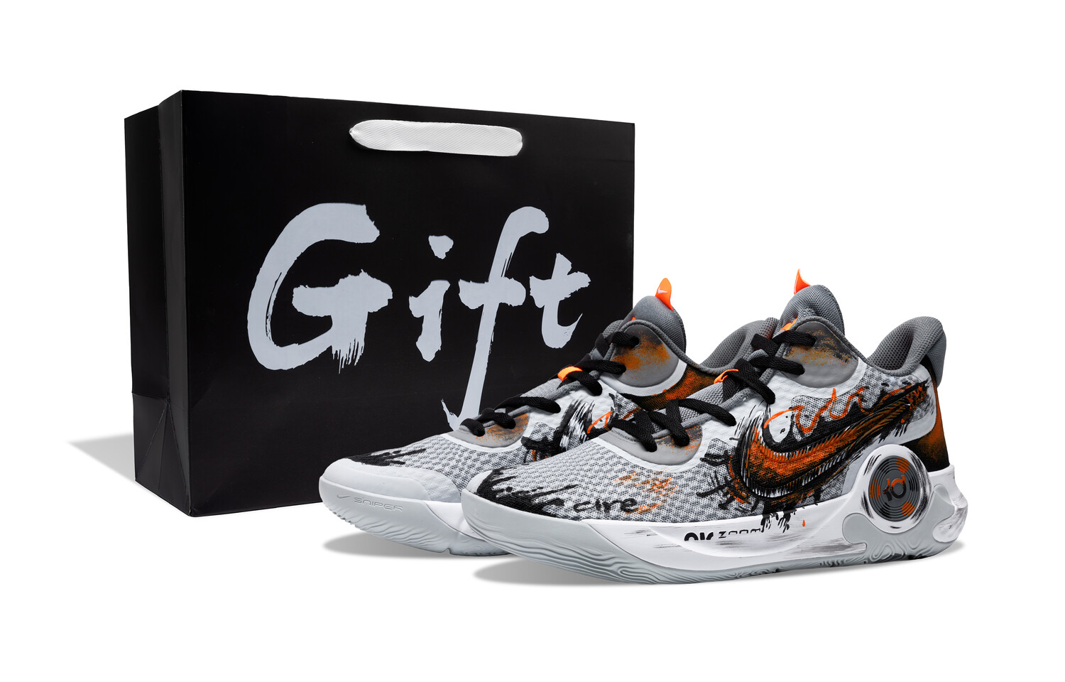 

Баскетбольные кроссовки KD Trey 5 IX Basketball Shoes Unisex Mid-Top Black Gray Nike