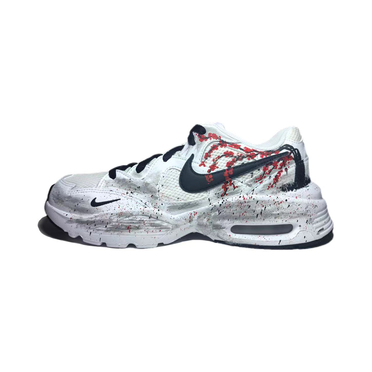 

Nike Эйр Макс Фьюжн с амортизацией и дышащие низкие повседневные городские кроссовки для бега мужские белые, цвет White