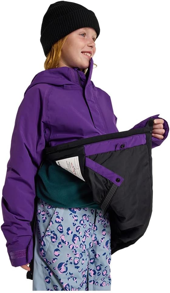 Детская куртка-анорак Burton Kids Frostner 2L, Imperial Purple / True Black — фото 4
