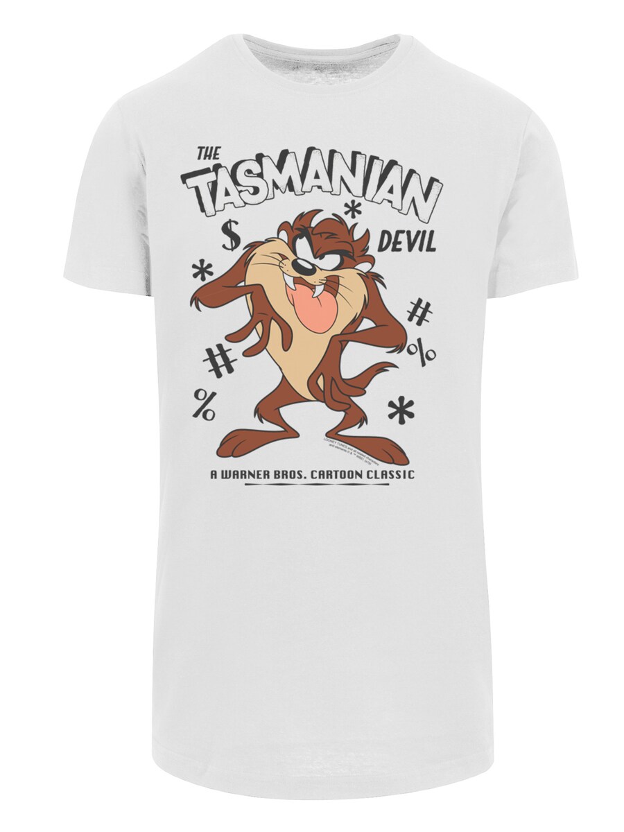 

Рубашка F4NT4STIC Looney Tunes Vintage Tasmanian Devil Taz -WHT, белый