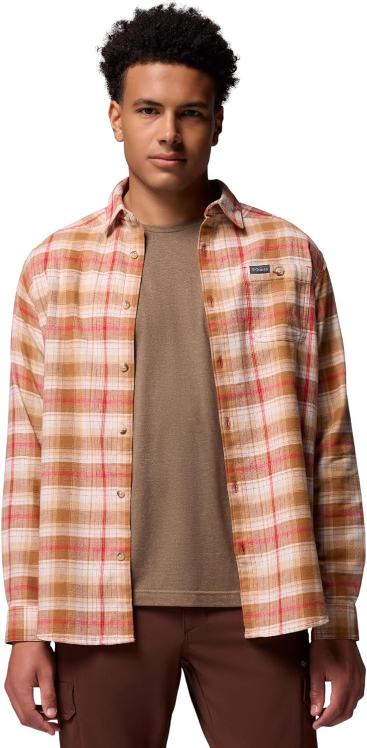 

Columbia Мужская фланелевая рубашка с длинным рукавом Cornell Woods, Mtn Red Backland Tartan