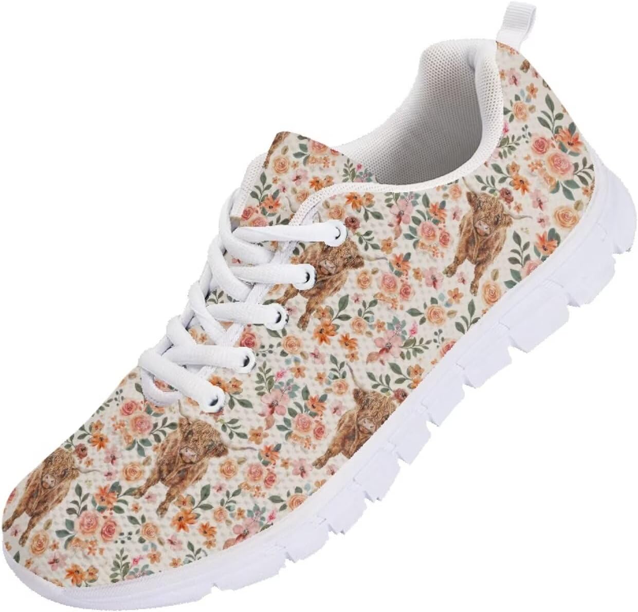 

Мужские кроссовки Funnydude Funny Print, легкие, для осени, повседневные, для прогулок и тенниса, Highland Cattle