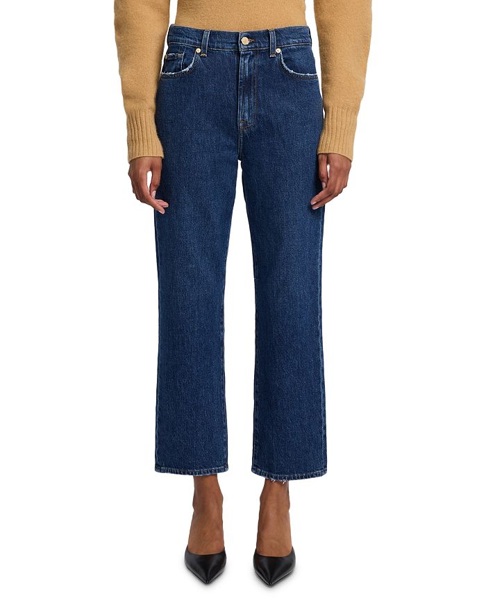

Джинсы Logan Stovepipe High Rise в цвете Juicy 7 For All Mankind, синий