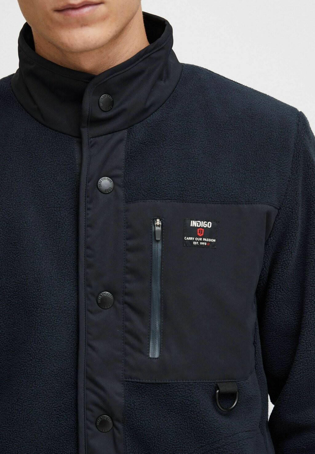 

Флисовая куртка IDMAJSOL INDICODE JEANS, темно-синий