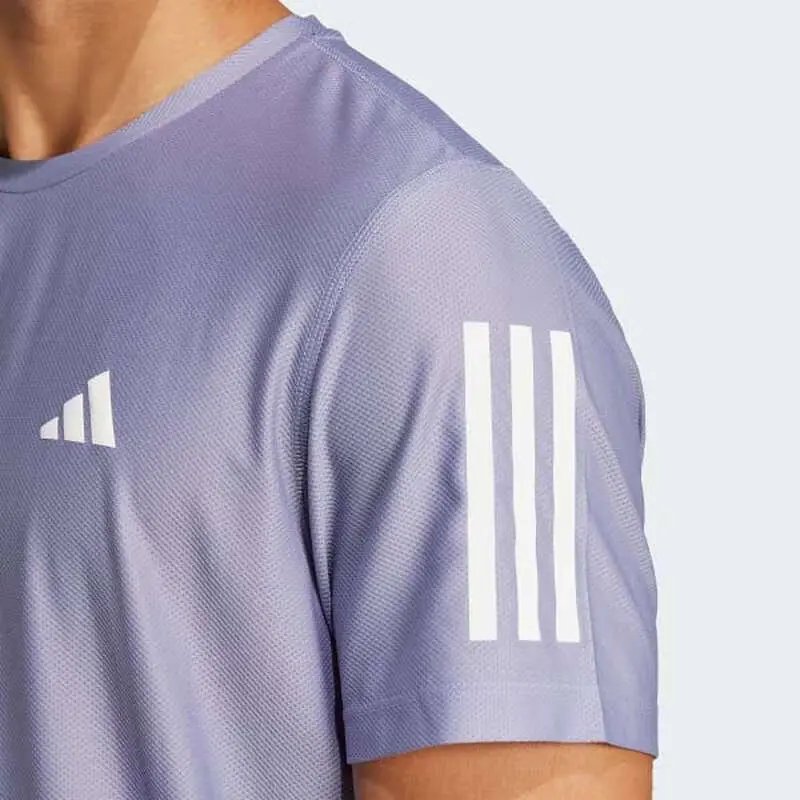 С AdiClub Футболка Own The Run Adidas, светло-фиолетовый — фото 4