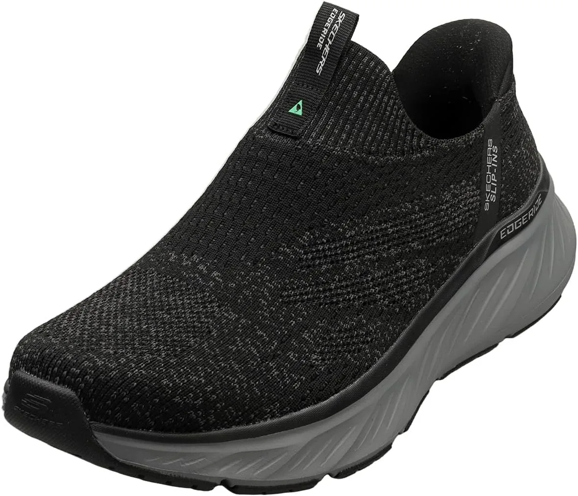Мужские кроссовки Skechers Edgeride Commissioner Hands Free Slip-in, черный/угольный