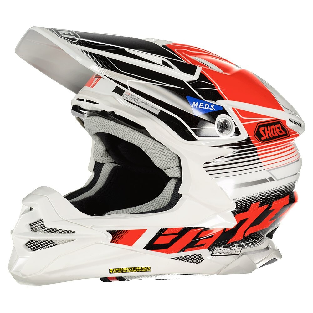 

Шлем для мотокросса Shoei VFX-WR Zinger TC1, разноцветный