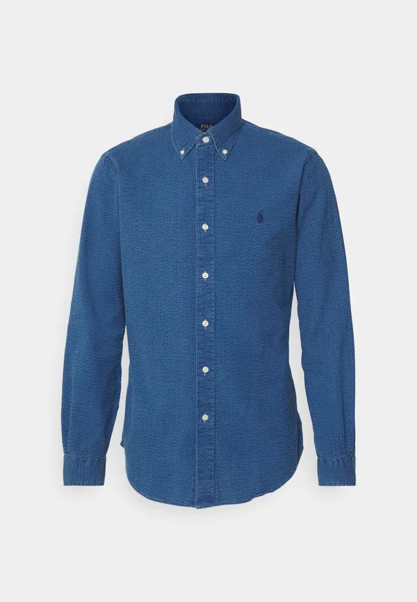 Рубашка из сирсакера, сшитая на заказ. Polo Ralph Lauren, Dark Indigo — фото 4