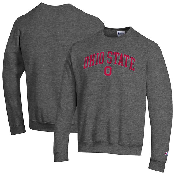 

Мужской свитшот ohio state buckeyes с арочным логотипом в цвете heather charcoal Champion