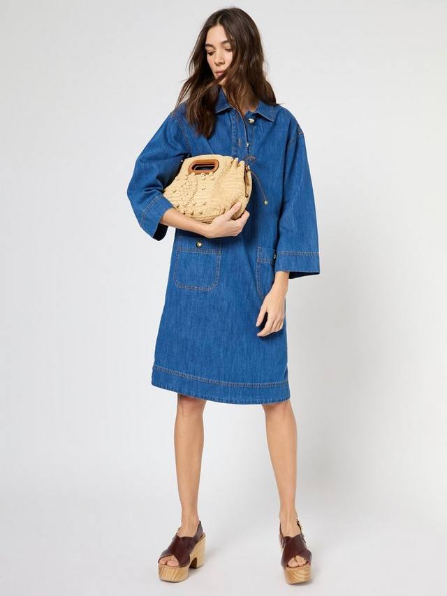 

Джинсовое платье пенелопы Gerard Darel, синий