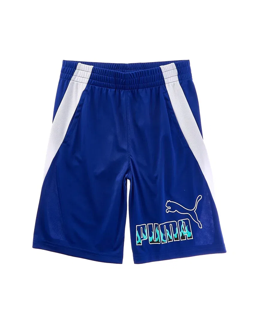 Шорты PUMA Airbrush Interlock Mesh, синий
