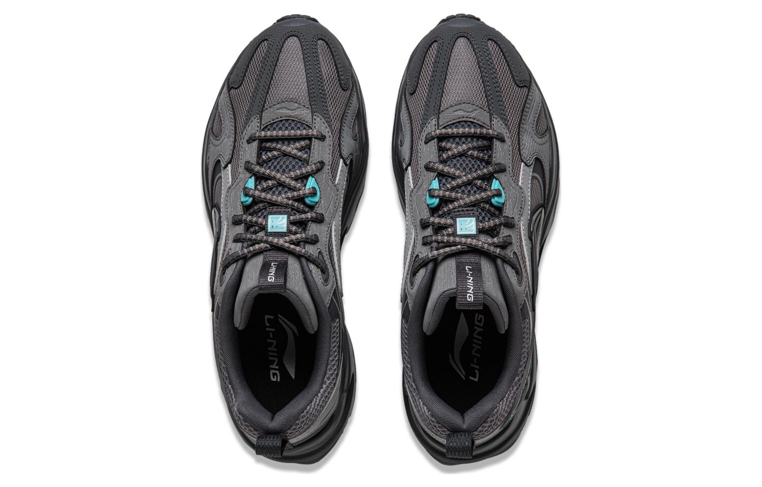 Кроссовки LINING Lifestyle Shoes Men Low-top Soot Ash/surface Ash, цвет Soot ash/surface ash — фото 4