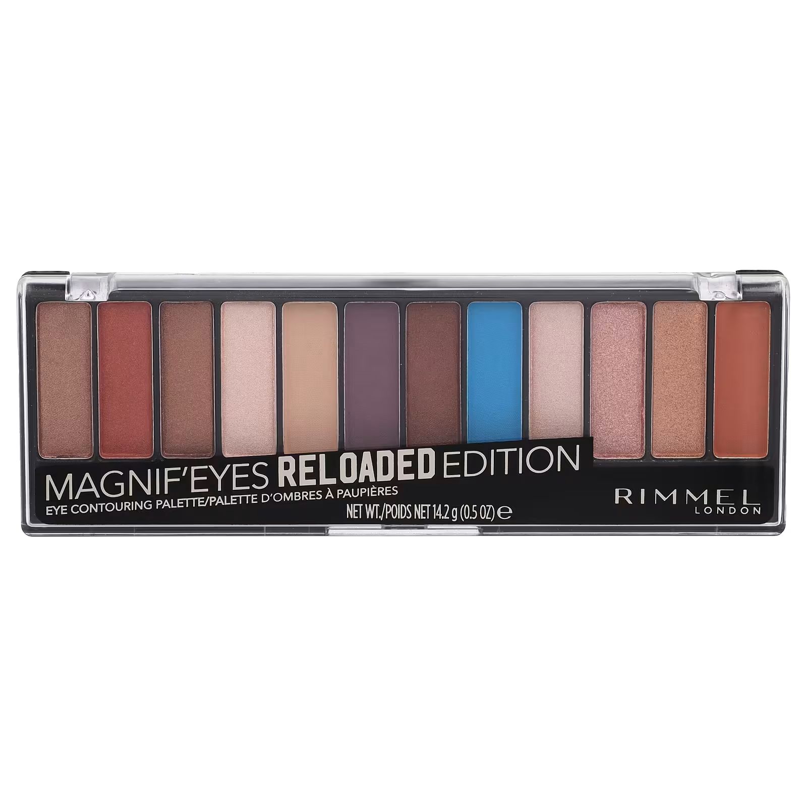 

Magnif'Eyes, Палетка для контуринга глаз, 012 Reloaded Edition, 0,5 унции (14,2 г) Rimmel London