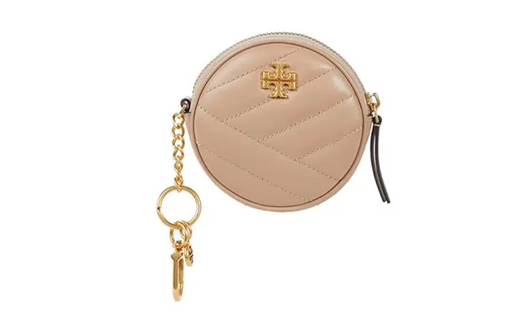 

TORY BURCH Кожаный кошелёк для монет женский телесный розовый