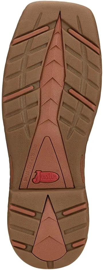 

Мужские рабочие ботинки Justin Boot Company, цвет орехово-коричневый, с верха из водяного буйвола, размер 11, лесной зеленый