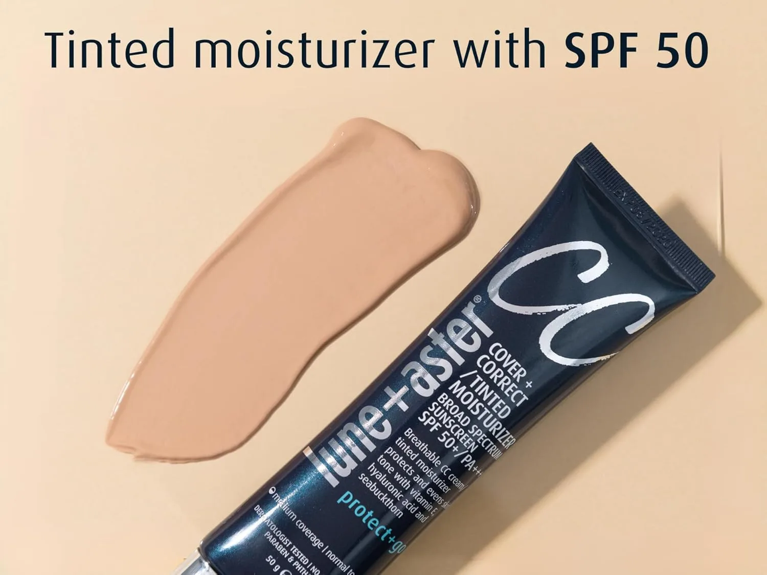 CC-крем Lune+Aster с широким спектром защиты SPF 50 | Среднее покрытие, корректирующий цвет крем для сияющего эффекта, 5.0 Medium — фото 3