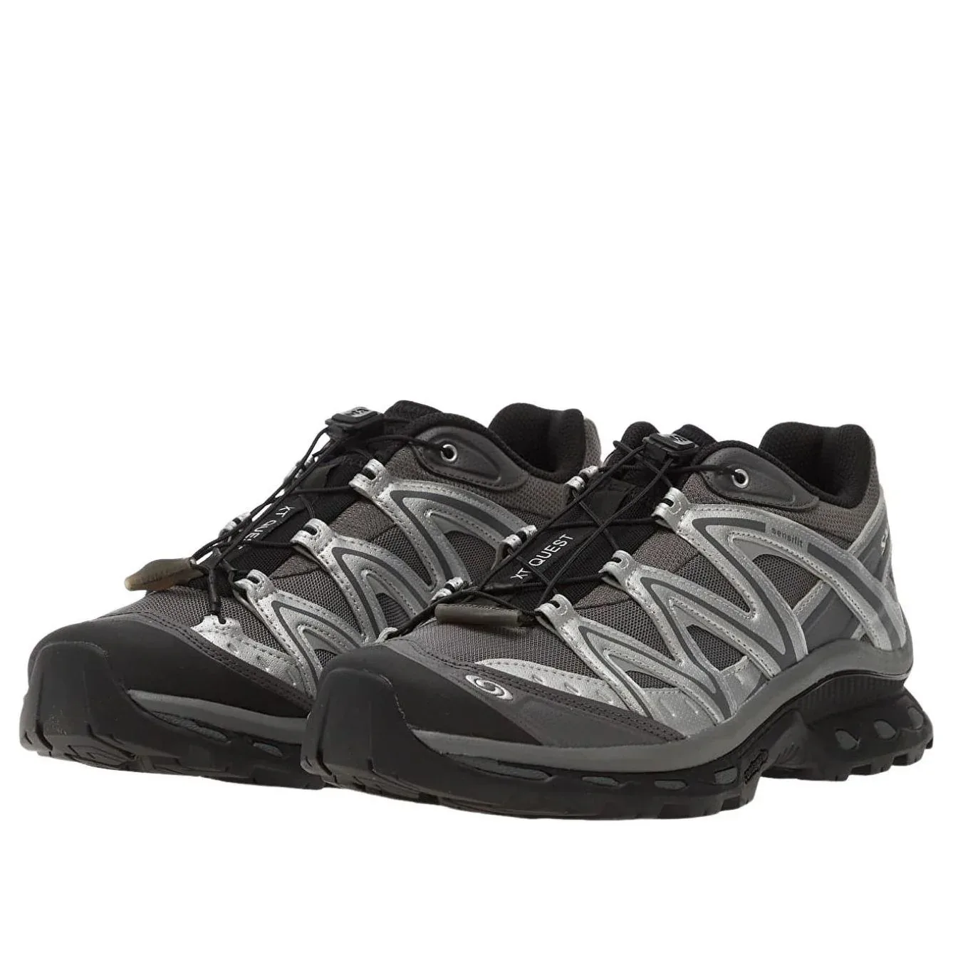 Кроссовки SALOMON XT-Quest 'Black Silver Castlerock' — фото 2
