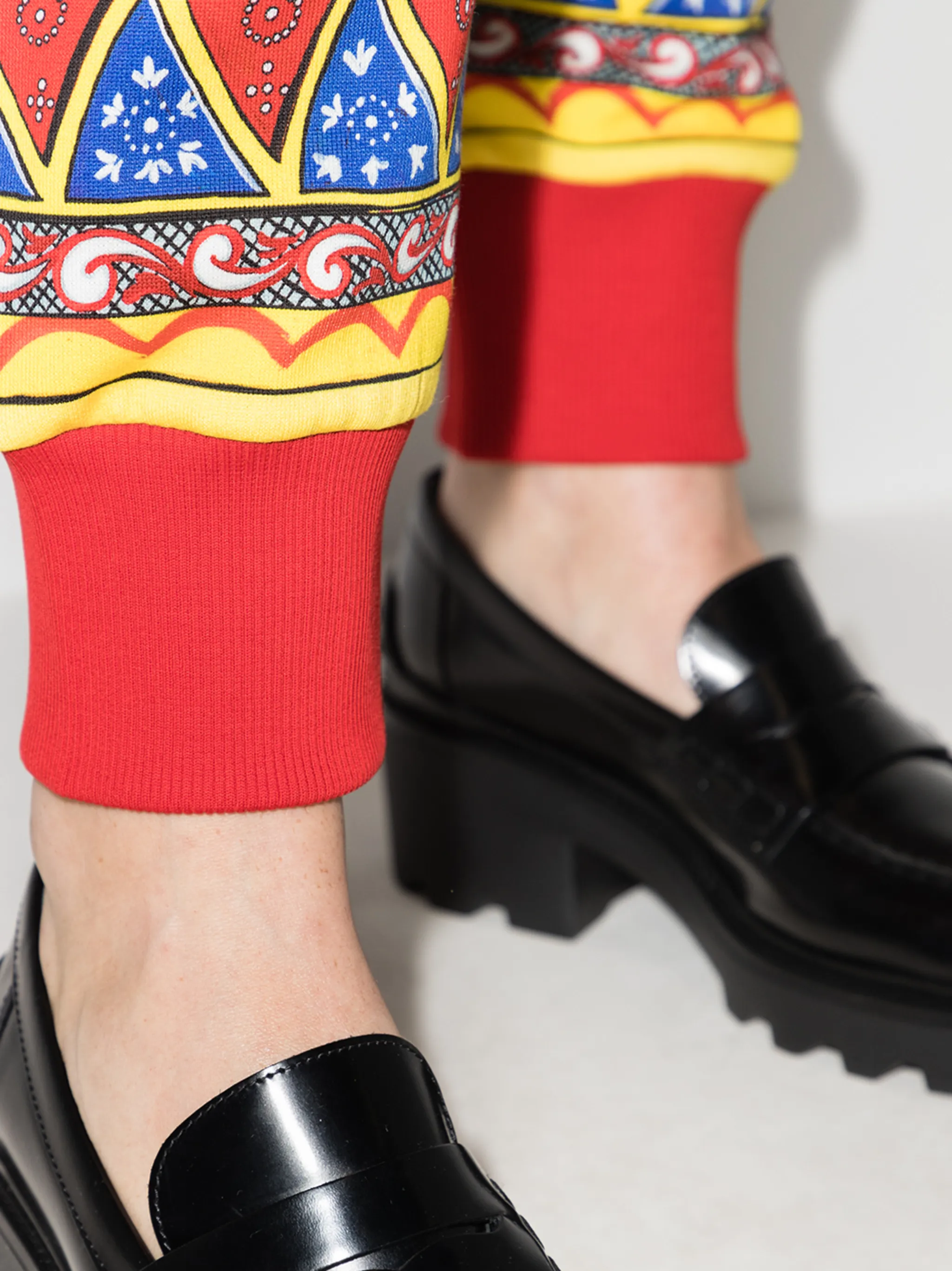 Спортивные брюки Caretto с принтом Dolce & Gabbana, красный — фото 4