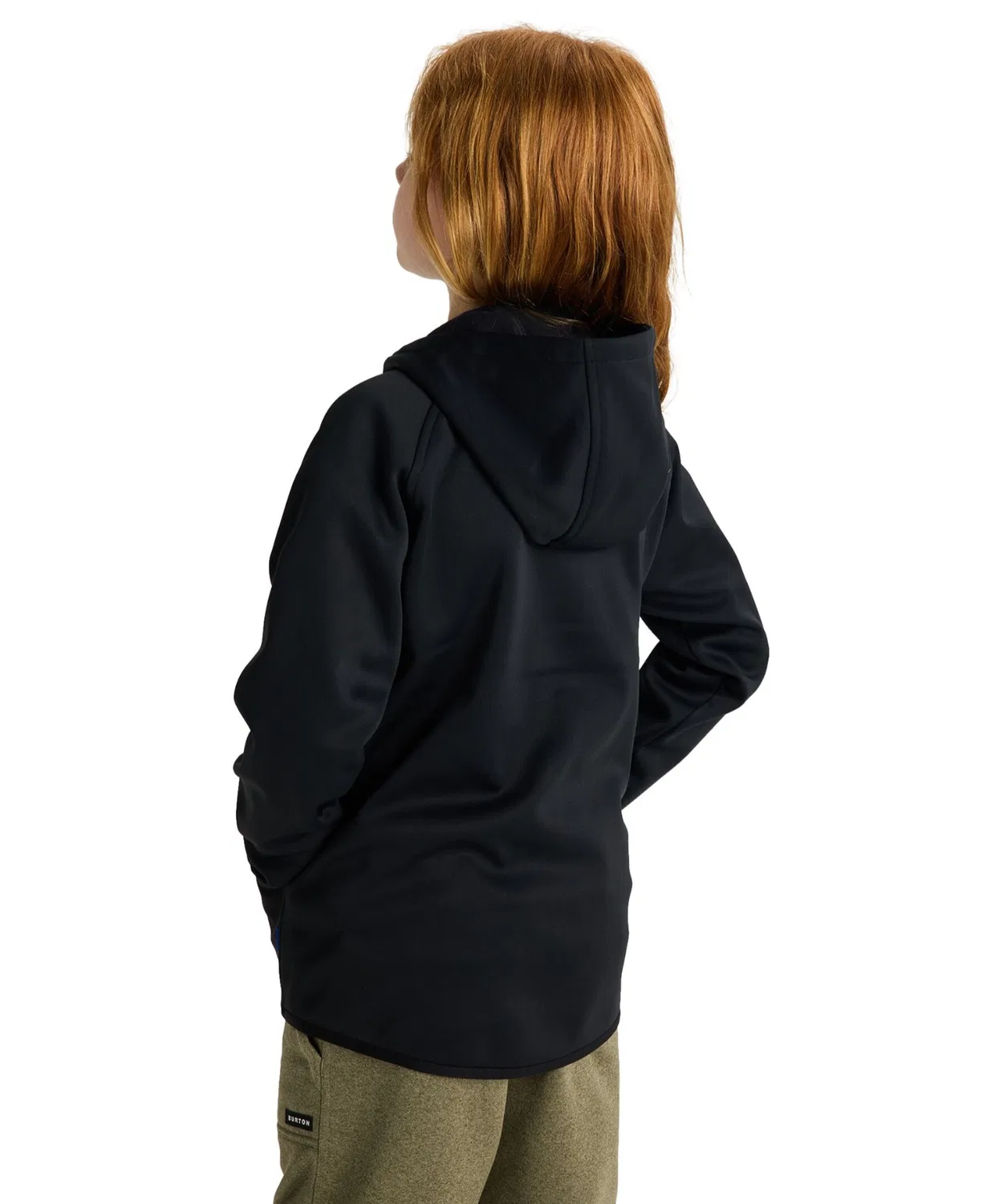 Детская флисовая кофта Burton Crown Weatherproof Full Zip, чёрный — фото 4