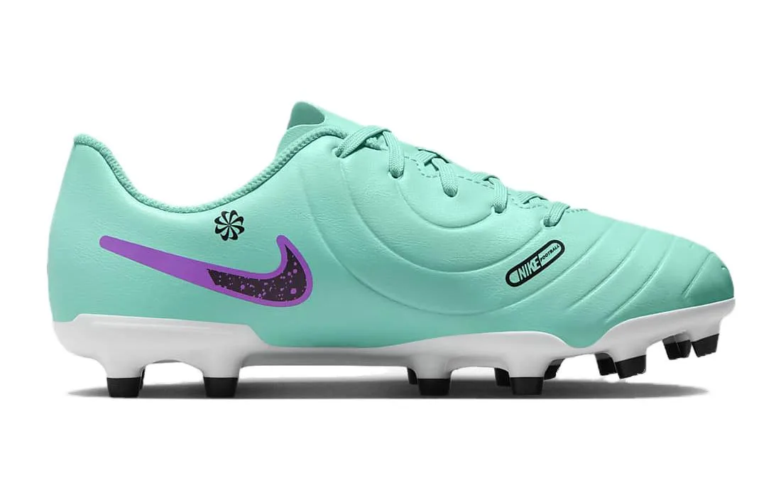 Бутсы Tiempo Legend 10 Club MG GS 'Peak Ready Pack' Nike, Sapphire Green/Dreamy Purple Red/Black — фото 3