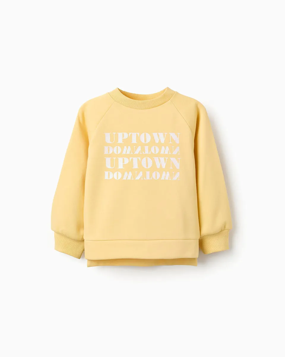 

Толстовка для девочки с принтом спереди Zippy, желтый