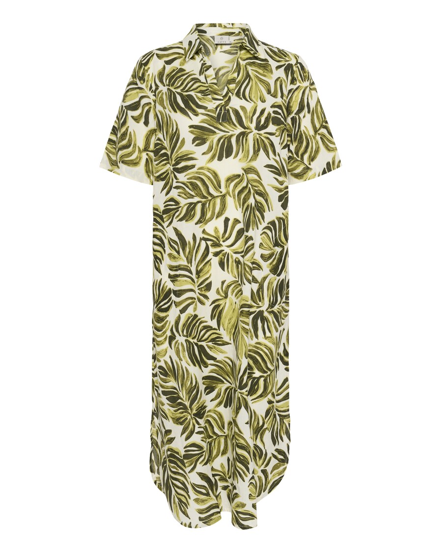 

Платье-рубашка Kaffe KAMalena, цвет Olive/Pastel green/Dark green