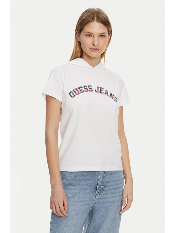 

Футболка обычного кроя W5GP28 J1314 Guess Jeans, белый