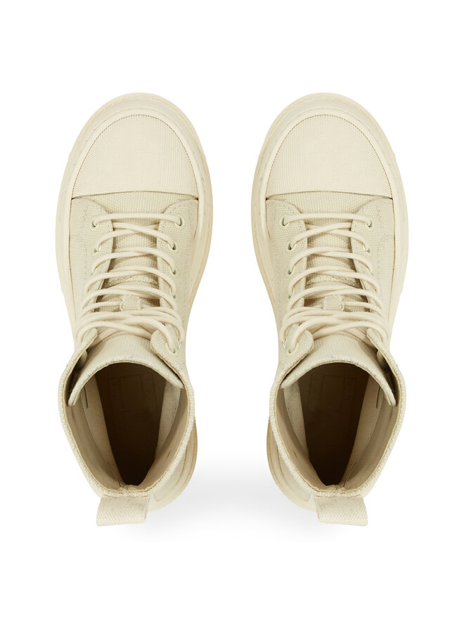 Ботильоны Tjw Foxing Canvas Boot EN0EN02216 Tommy Hilfiger, бежевый — фото 4