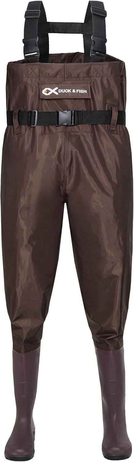 

Коричневые забродные сапоги Duck and Fish с шипами и поясным ремнем Duck & Fish