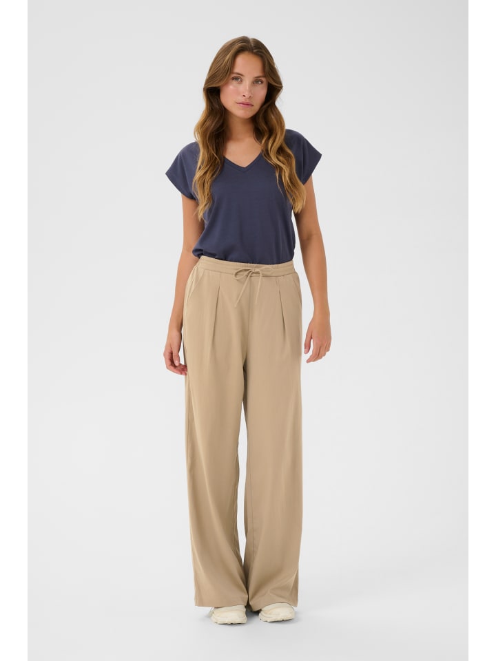 

Kaffe Повседневные брюки KAlauren прямого кроя, цвет Chincilla CC