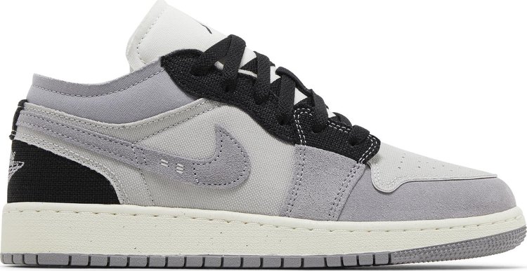 

Кроссовки Air Jordan 1 Low SE Craft GS 'Inside Out - Cement Grey', серый