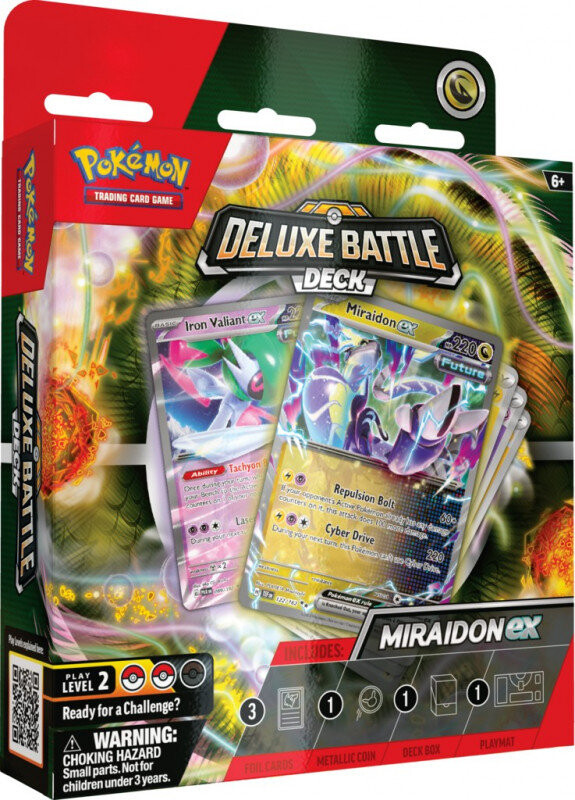 

Карты боевой колоды Deluxe Miraidon ex Pokemon
