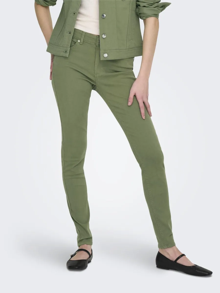 

Only джинсы скинни "ONLBLUSH MID SKINNY COL PANT PNT RP", зеленый