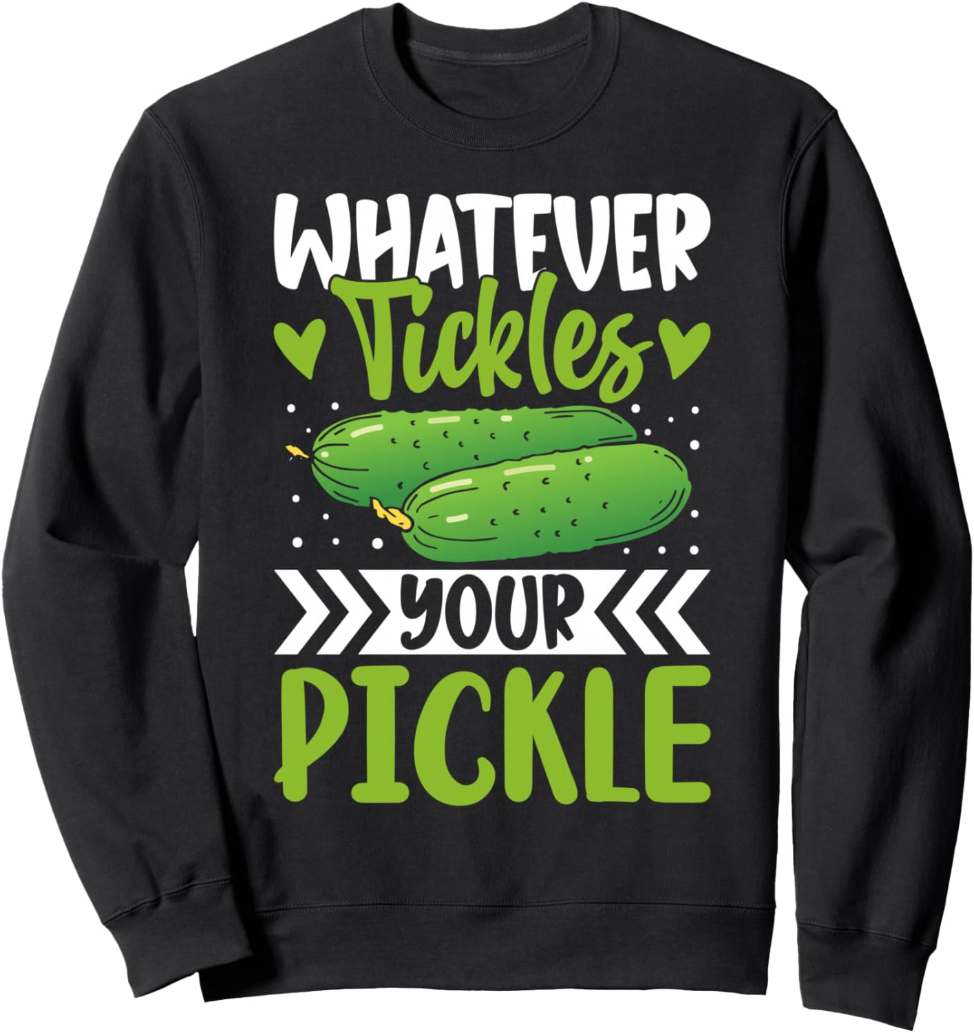 

Толстовка Whatever Tickes Your Pickle Funny Pickled Cucumber Gift For Dill Lovers, черный