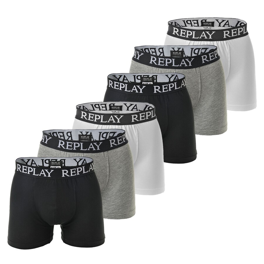 

Боксеры REPLAY, цвет mottled grey/Black/White