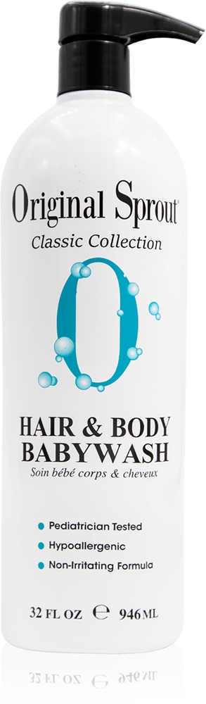 

Гель для мытья волос и тела Classic Collection Babywash для чувствительной кожи Original Sprout, vaikams ph 6,0 - 7,0 946 мл