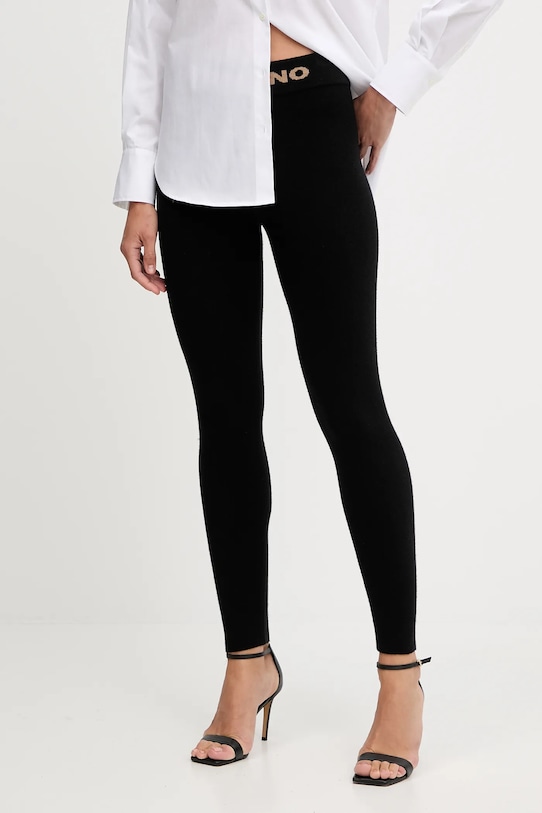 

Шерстяные леггинсы Ermanno Scervino, черный