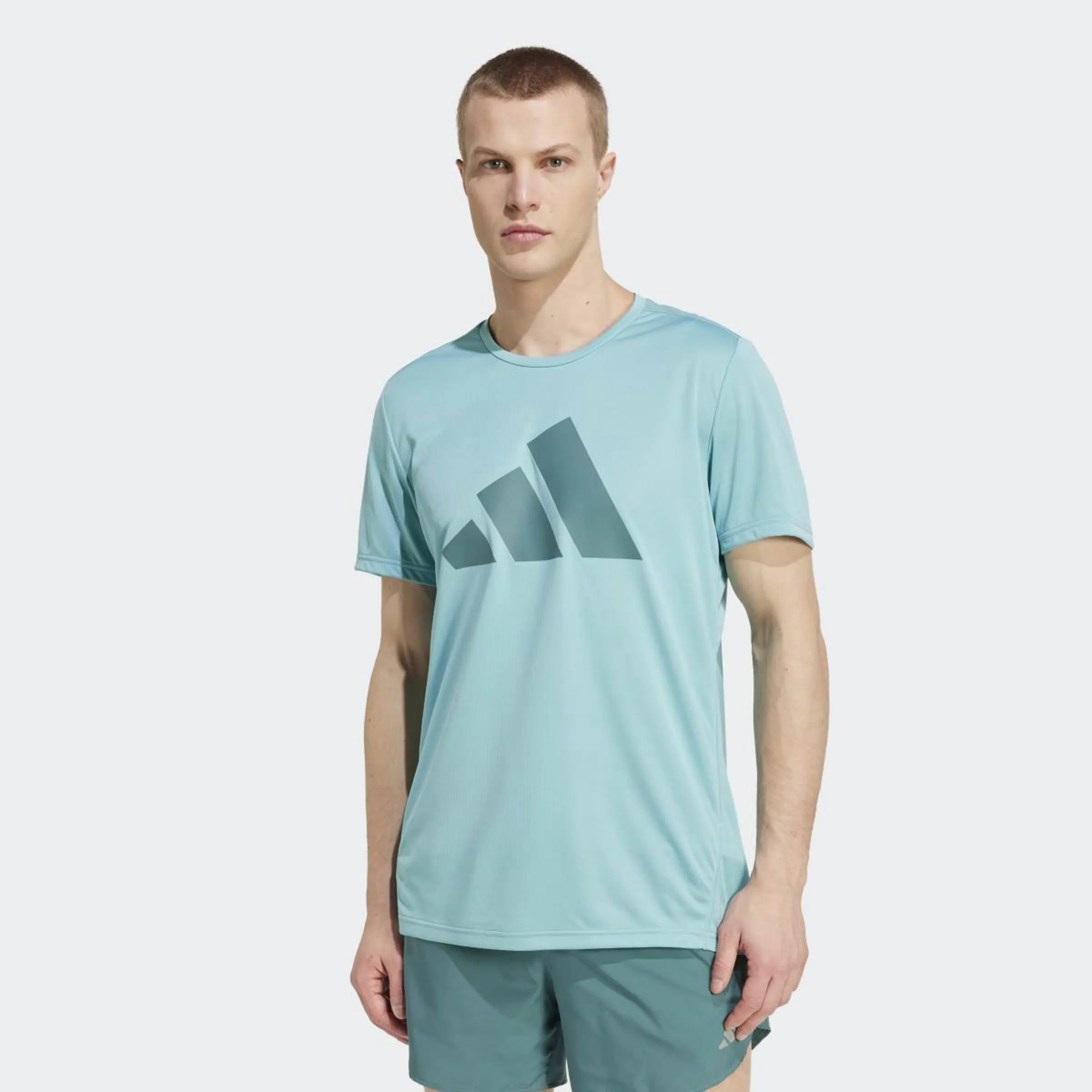 

Мужская футболка Run It Adidas, бирюзовый