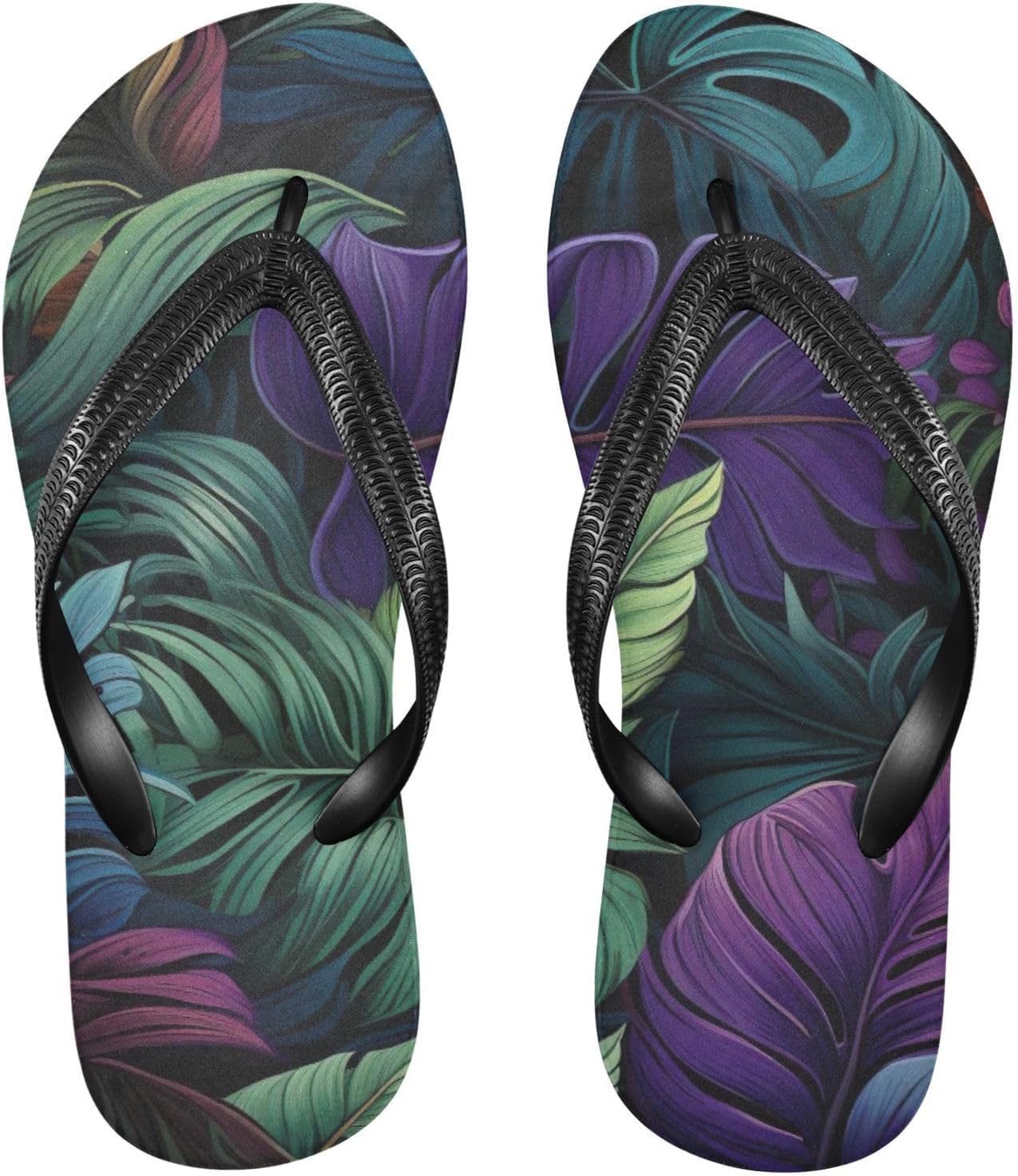 

Женские и мужские летние пляжные шлепанцы Palm Leaf с тропическим дизайном, для душа Kfbe