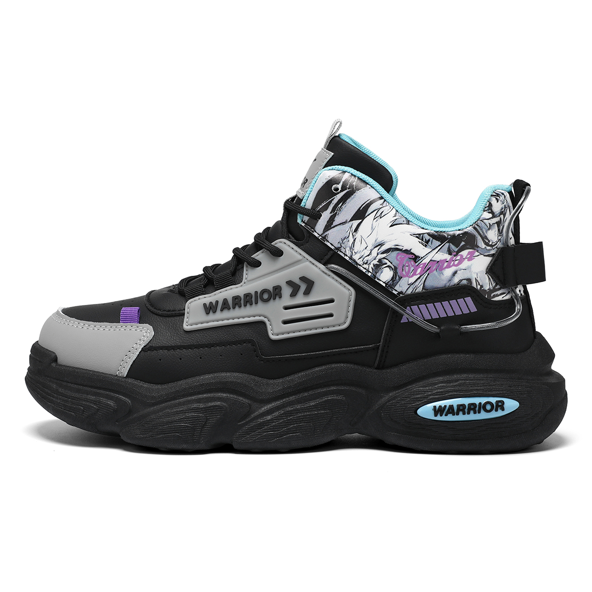 

WARRIOR Кроссовки Chunky мужские Mid top White/Blue/Beige/Khaki/Black/Gray