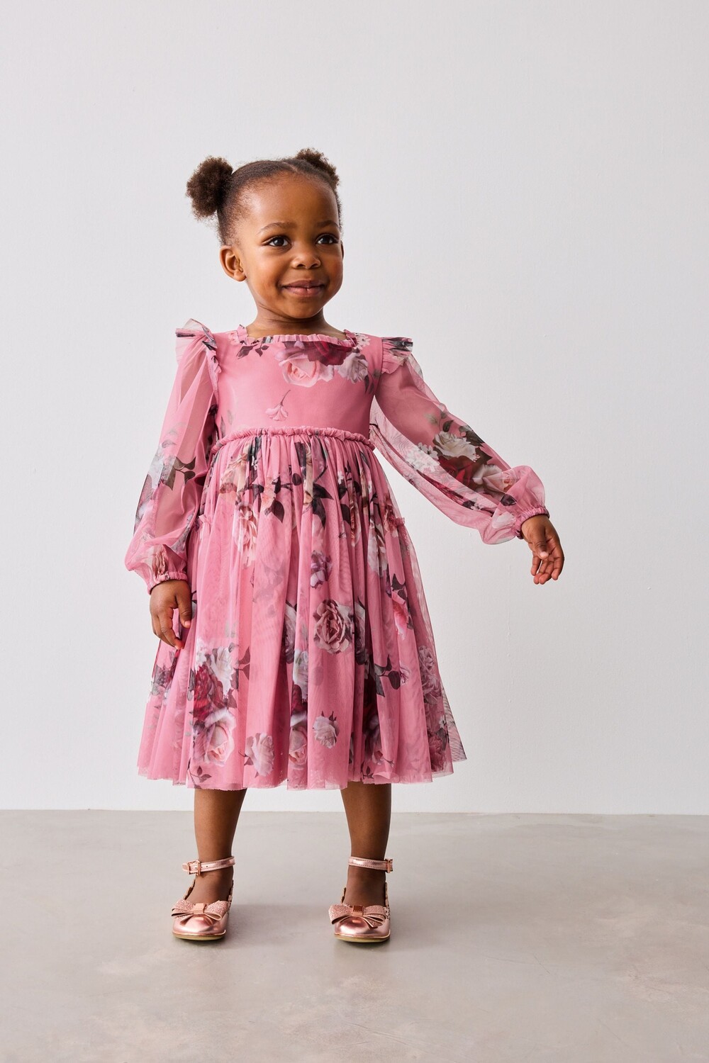 

Платье из цветочного тюля Baker By Ted Baker, розовый