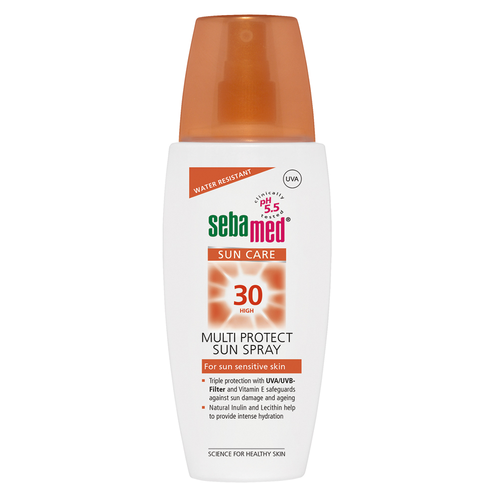 

Солнцезащитный спрей с SPF 30 multi protect sun spray spf30 Sebamed, 150 мл