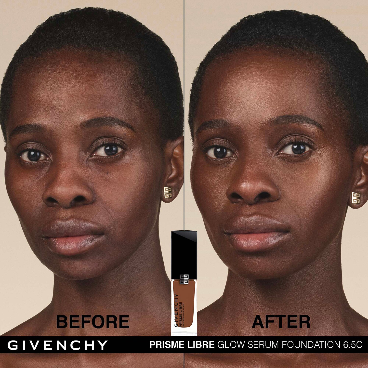Тональная основа Prisme Libre Glow Serum Givenchy, 0.5C (30 ml) — фото 3