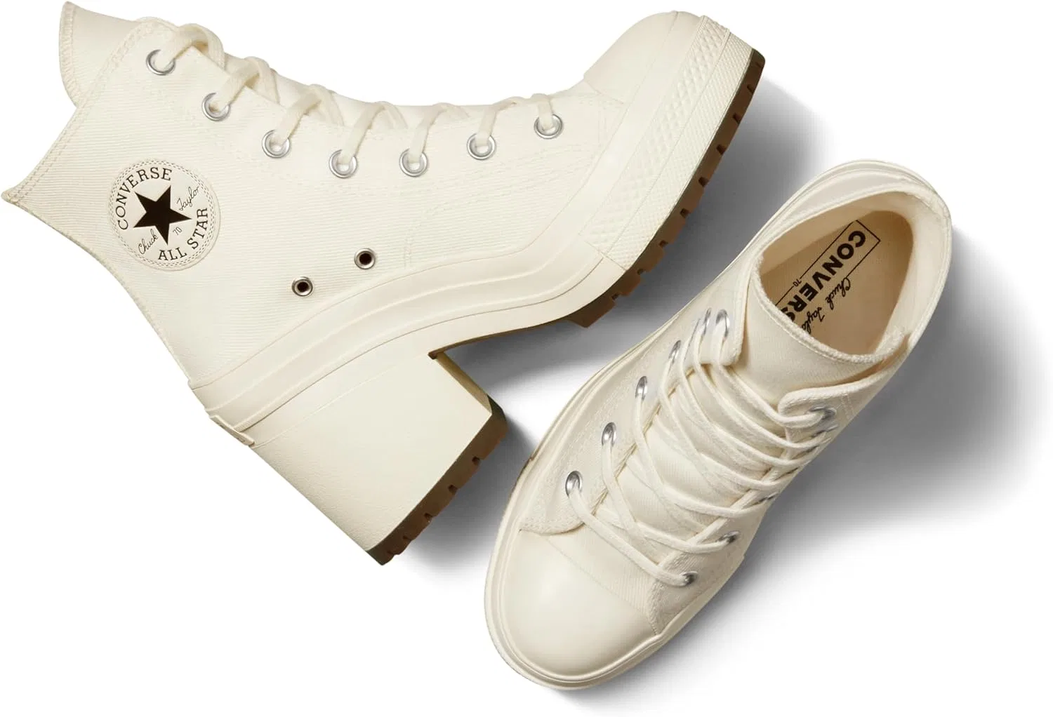 Кроссовки Converse Chucks First Star Hi NIKE, Off White Black — фото 4