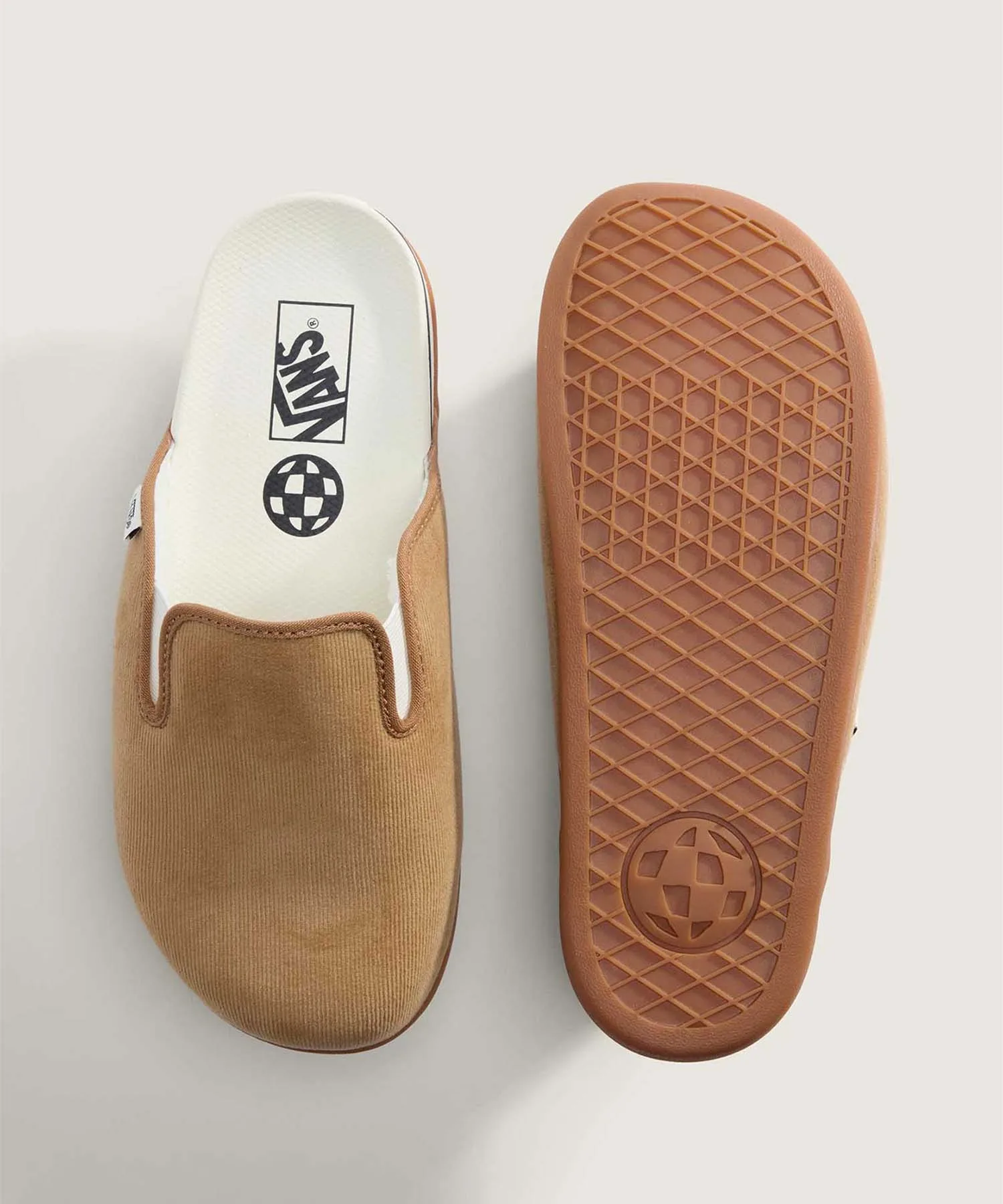 Универсальные слипоны из хлопка VANS MTE Harbor Mule CHIPMUNK/MARSH светлый коричневый — фото 4