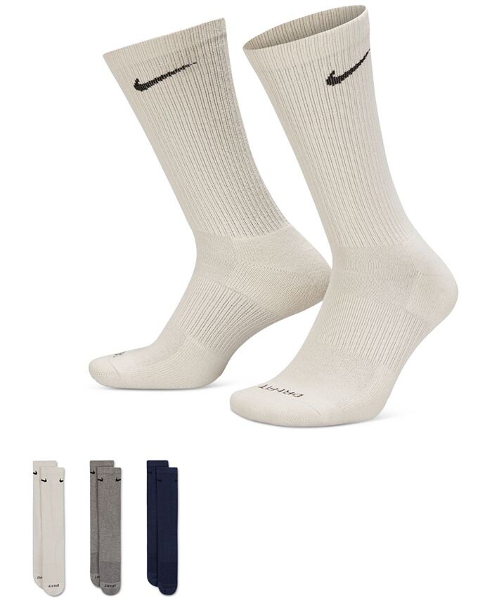 

Мягкие носки для тренировок Everyday Plus, 3 пары Nike, мультиколор