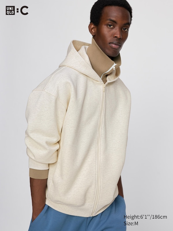 

Оверсайз толстовка на молнии Uniqlo, 30 natural