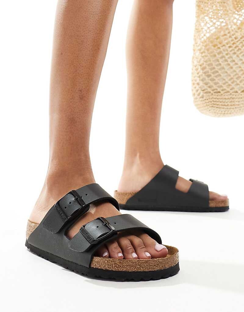 Birkenstock - Arizona - Черные сандалии на плоской подошве