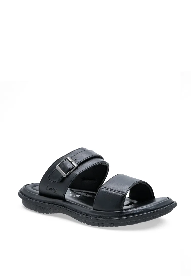 Мужские сандалии, slip-on, искусственная кожа, модель 260141275 Louis Cuppers, черный — фото 2